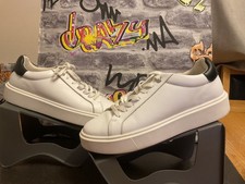 Men’s Ted Baker white leather Trainers Shoes  UK 8  smart casual vgc🔥🔥🔥