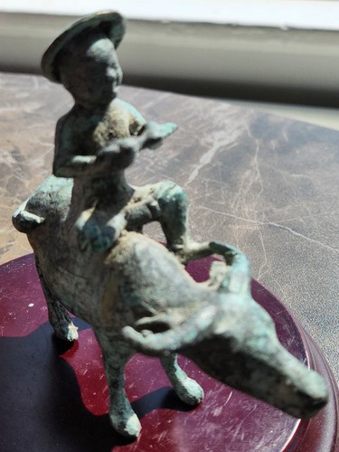 Vintage chinese boy riding - boy,