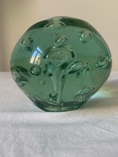 Antique Green Glass Bubble