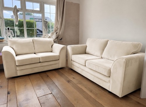 Seater cream colour plush - seater,