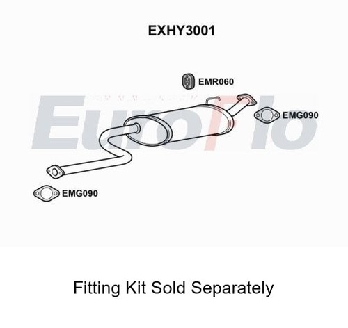 Rear muffler silencer - rear,