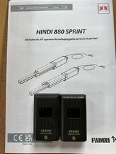 FADINI HINDI 880 SPRINT Gate Closures-Pair Plus Photocells, Control Unit And RF