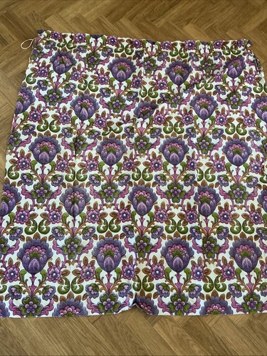 Vintage purple green floral - &,