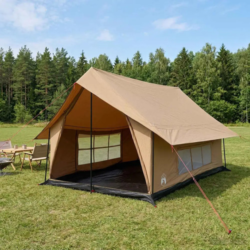 Cabin tent polycotton - polycotton, brown