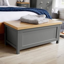 Wooden Ottoman Storage Bedding