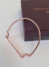 Monica Vinader Signature Skinny Bangle Rose Gold Vermeil Large