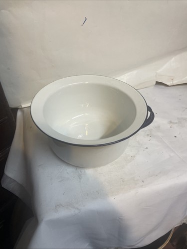Vintage enamel chamber - enamel,