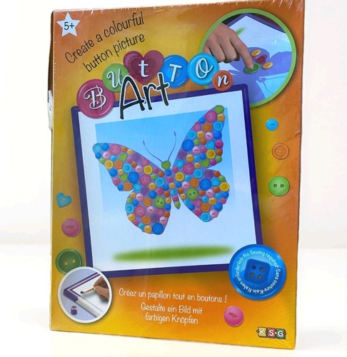 Butterfly craft kit ksg button - craft,