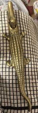 Antique Solid Brass Crocodile