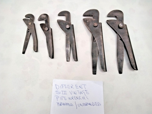 Vintage pipe wrenchs - pipe,