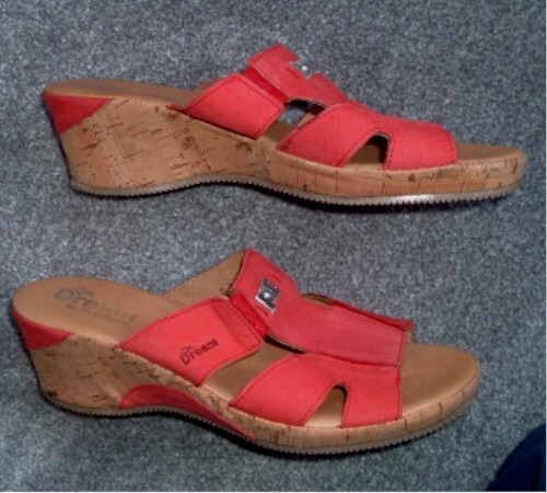 Ladies orange mule - uk, size
