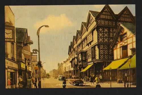 Old postcard greengate - postcard:,