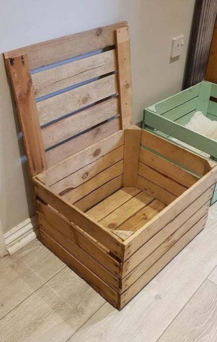 Log basket with lid - basket,