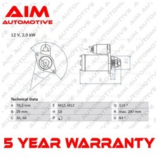 Starter Motor AIM Fits Audi A4