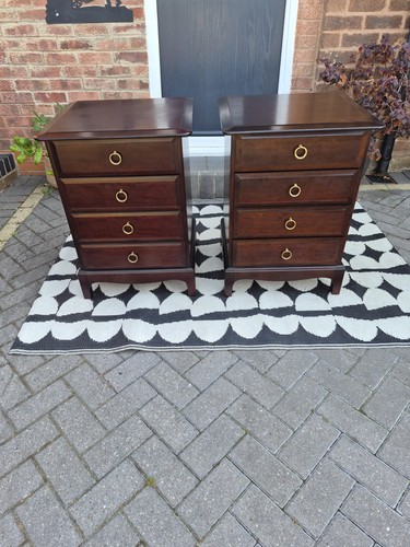 Pair vintage stag drawer - vintage,