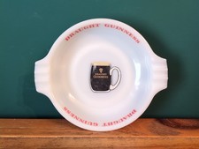 Guinness Draught Vintage Nazeing Glass Ash Tray Bowl Pub Bar Breweriana