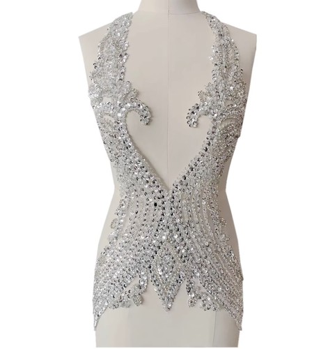 Beaded lace applique - lace,