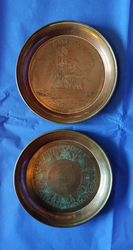 Vintage copper plaques - 2,