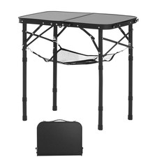 Uimoso 2ft Portable Aluminum Camping Table with Adjustable Height