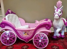 Disney Princess - Royal Horse & Carriage - Battery-Powered Ride-On - Ages: 3-7