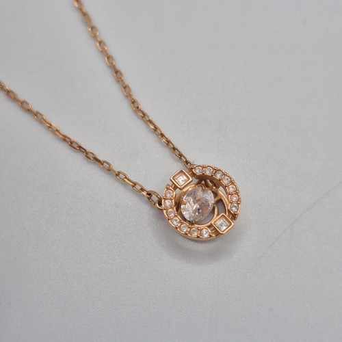 Swarovski una necklace gold - necklace,
