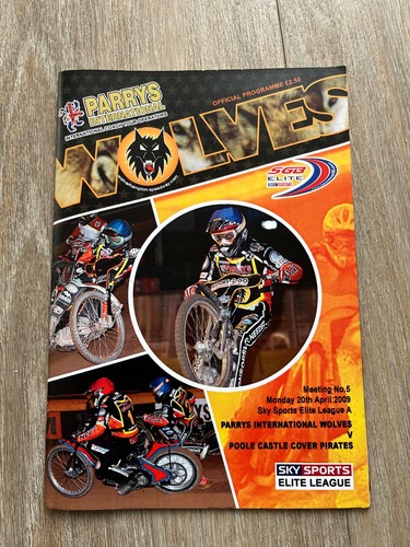 Wolves speedway programme 20th - speedway,