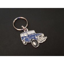 Toyota Land Cruiser FJ Profile Keychain, FJ40 HJ40 BJ40 FJ41 OJ40 OJ50 (Blue)