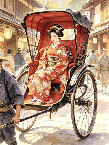 Japanese lady traveling - traveling, by