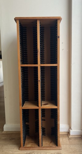 Vintage wooden storage - vintage, cd