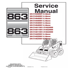 Service manual for Bobcat 863