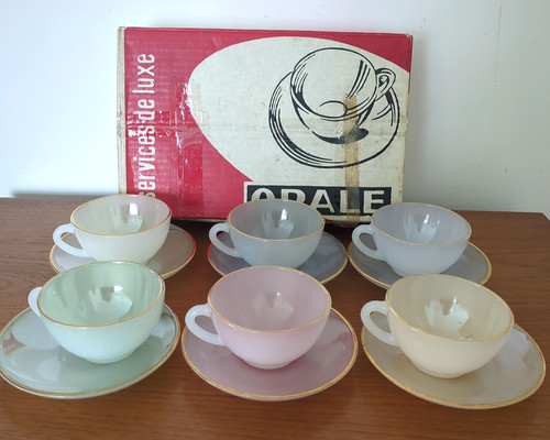 Vintage arcopal harlequin - 6,