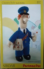 Original Sirdar Dk Postman Pat Toy By Alan Dart Knitting Pattern 4117