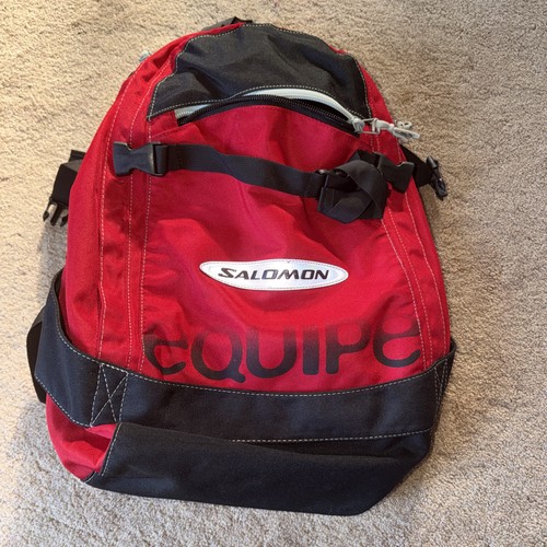 Vtg salomon equipe red black - salomon,