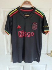 Ajax Amsterdam Football Shirt Mens Medium Adidas 2021/22 Third Bob Marley
