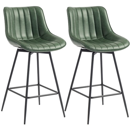 Homcom swivel bar stools set - homcom,