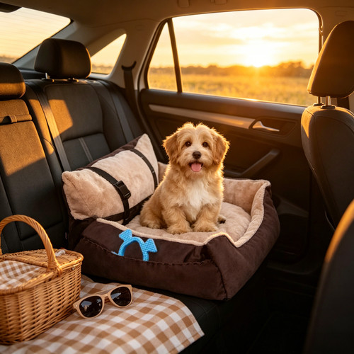 Dog car booster seat for - car,