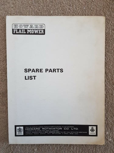 Howard flail mower parts - flail,