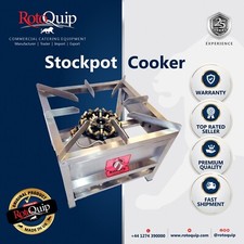 COMMERCIAL STOCKPOT COOKER/STOVE 32 JET BURNER 600 x 600 NATURAL OR BOTTLE GAS