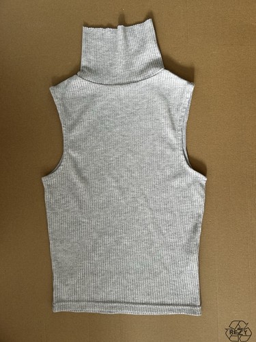 Grey turtleneck primark top - turtleneck,