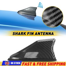Universal Car Shark Fin Antenna Auto Radio FM/AM Signal Aerial Roof Black 1PCS