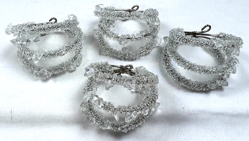 Lot clear beaded - lot,