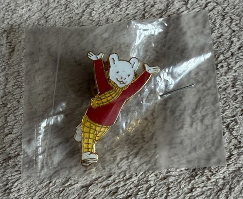 Rupert bear enamel - rupert, pin