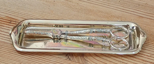 Silver plate plated candle