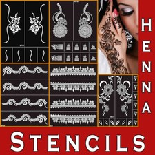 Henna Stencils Large Mandala Mehndi Temporary Tattoo Eid Template Women Lace