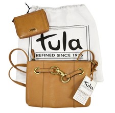Tula Brown Tan Leather Shoulder Crossbody Bag & Purse NEW / TAGGED