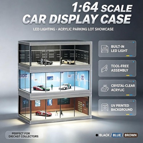Diorama car garage models - diorama, 1/64
