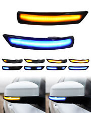 2PCS For Ford Focus Mk 2 2008-2018 Mondeo MK4 LED Side Mirror Turn Signal Light