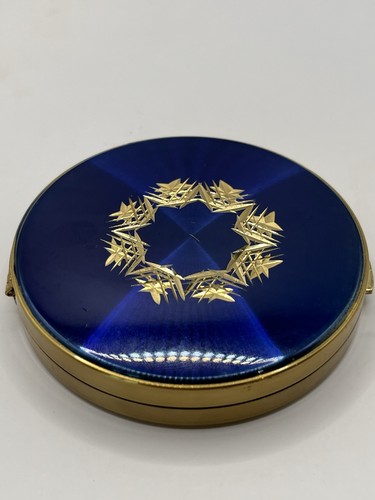 Vintage 1950s blue guilloché - vintage,
