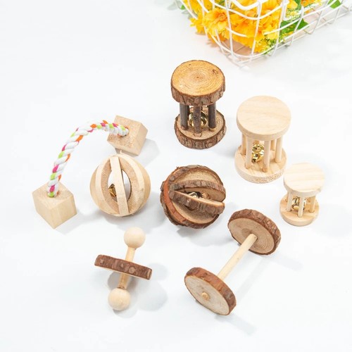 1pc wooden hamster - 1pc,