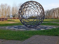 LARGE  STEEL HAND MADE 82cm